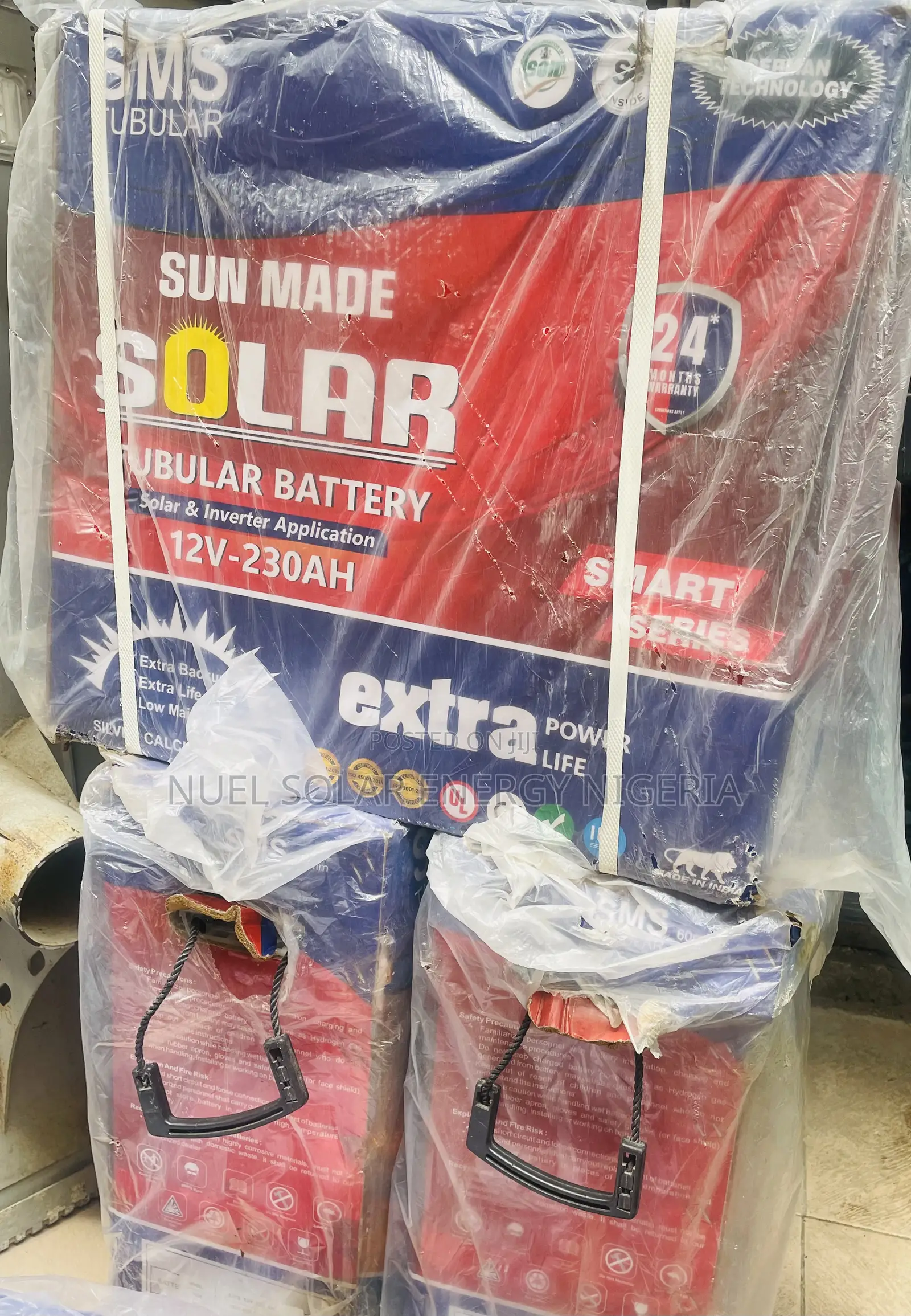 SMS Tubular Battery 230ah.12v
