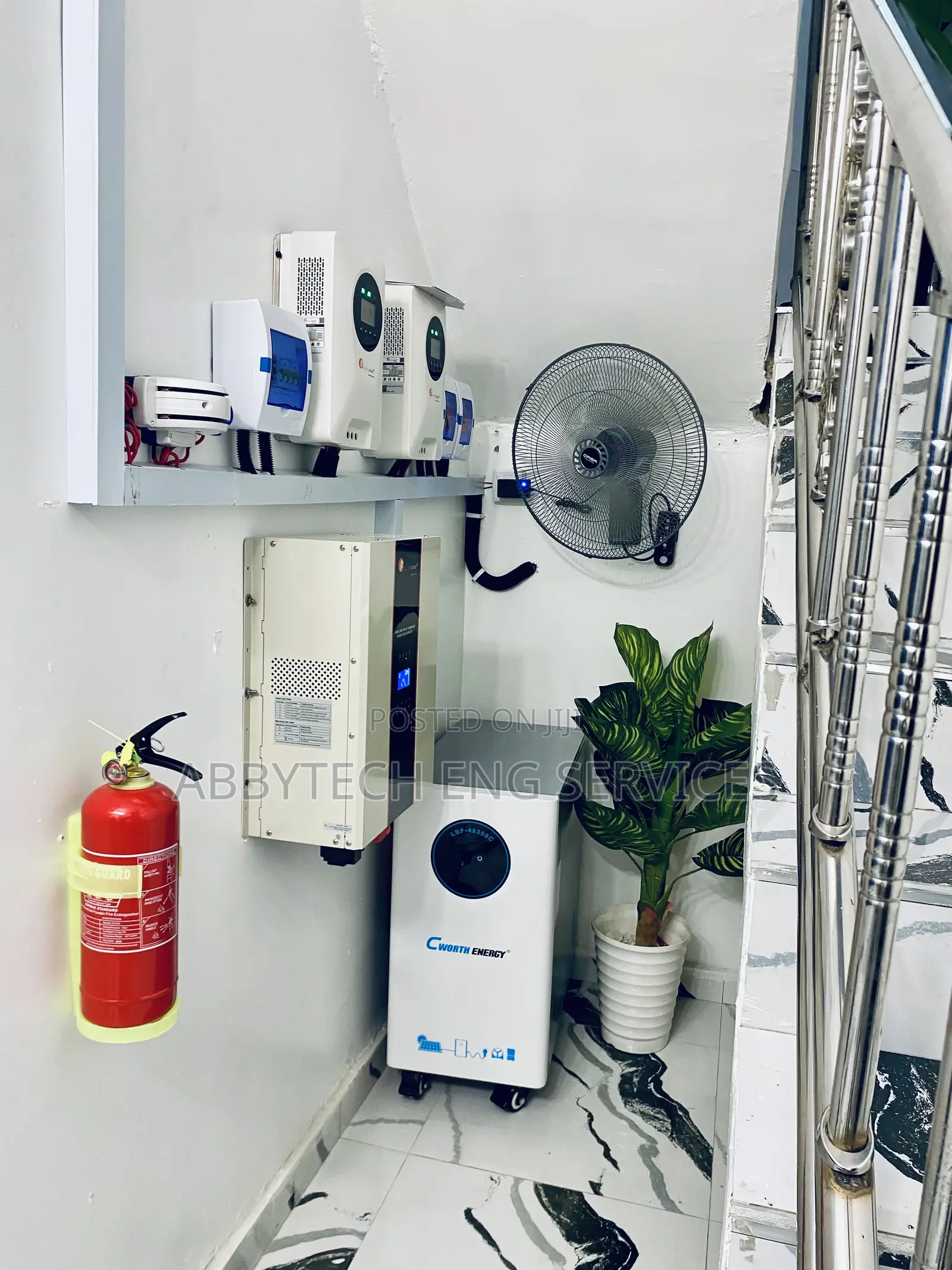 15kwh Lithium Battery || 6kva Inverter Complete Solar Installation