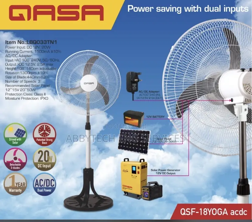 Ac/Dc Fan (Non Rechargeable)