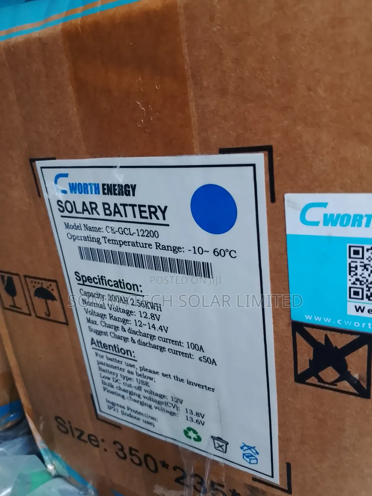 2.5kwh_12v Cworth Luthiun Ion Battery