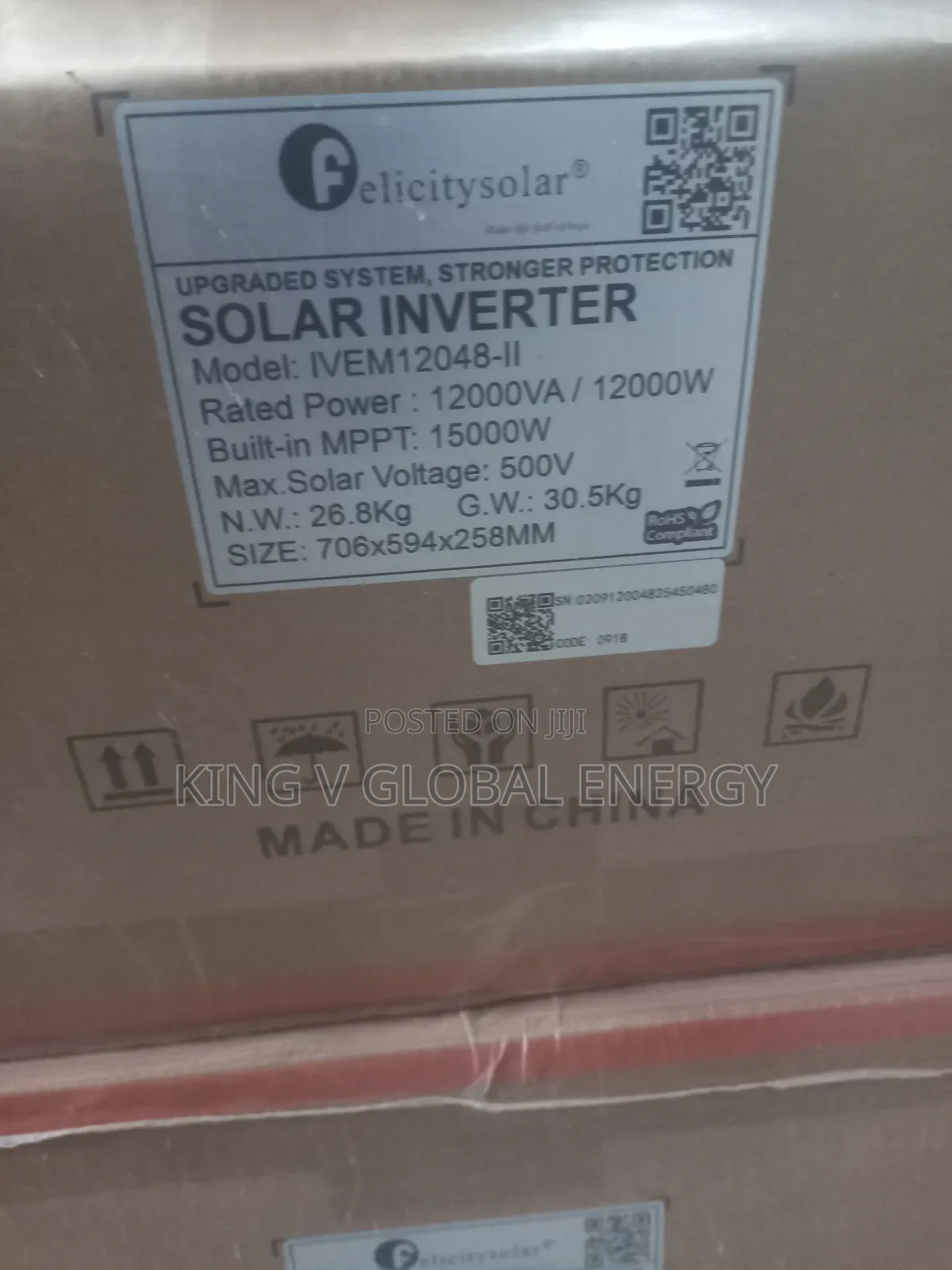 Felicity Solar 12kva/48v Hybrid Solar Inverter