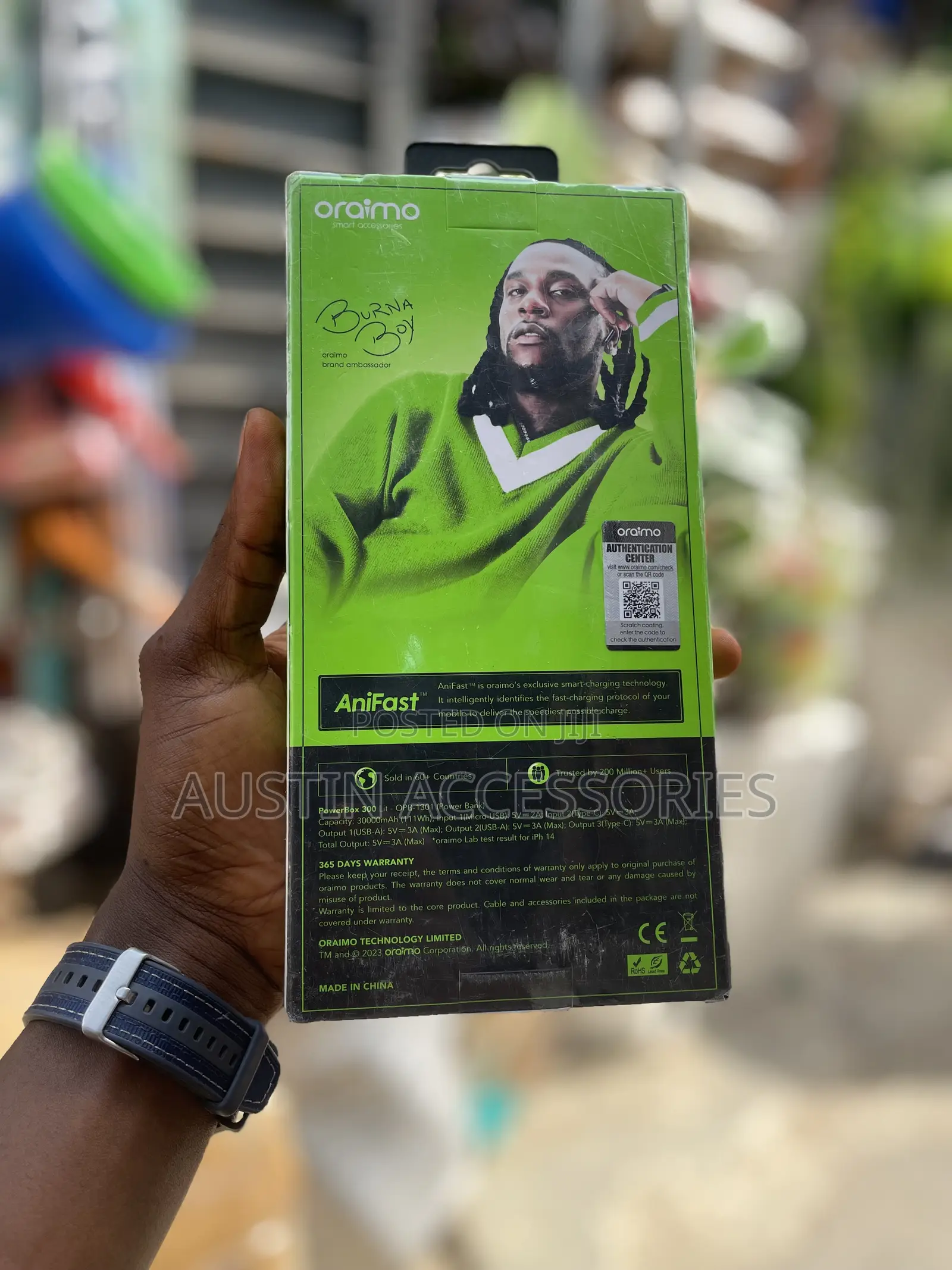 Oraimo Powerbox 300 Lit 30000mah 15w Fast Charging Power Bank
