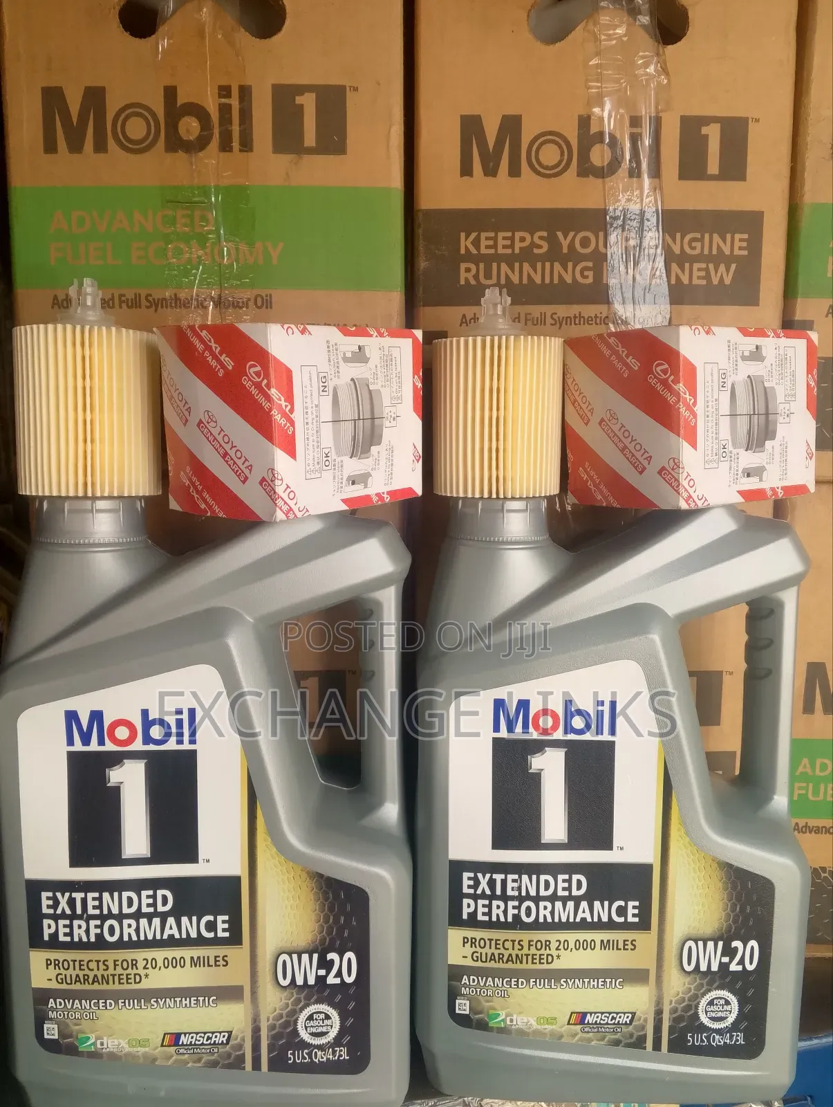 Latest Camry Oil Filter and Recommended Oil Mobil 1 0w-20 5l