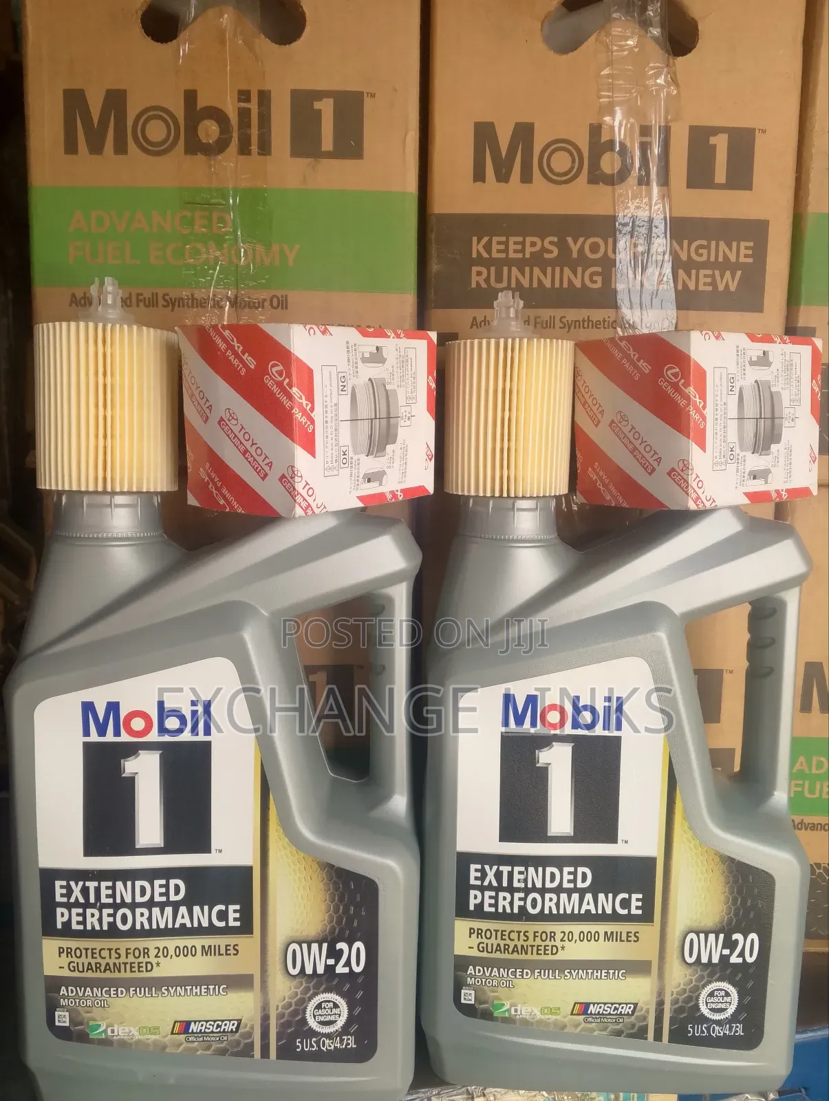 Latest Camry Oil Filter and Recommended Oil Mobil 1 0w-20 5l