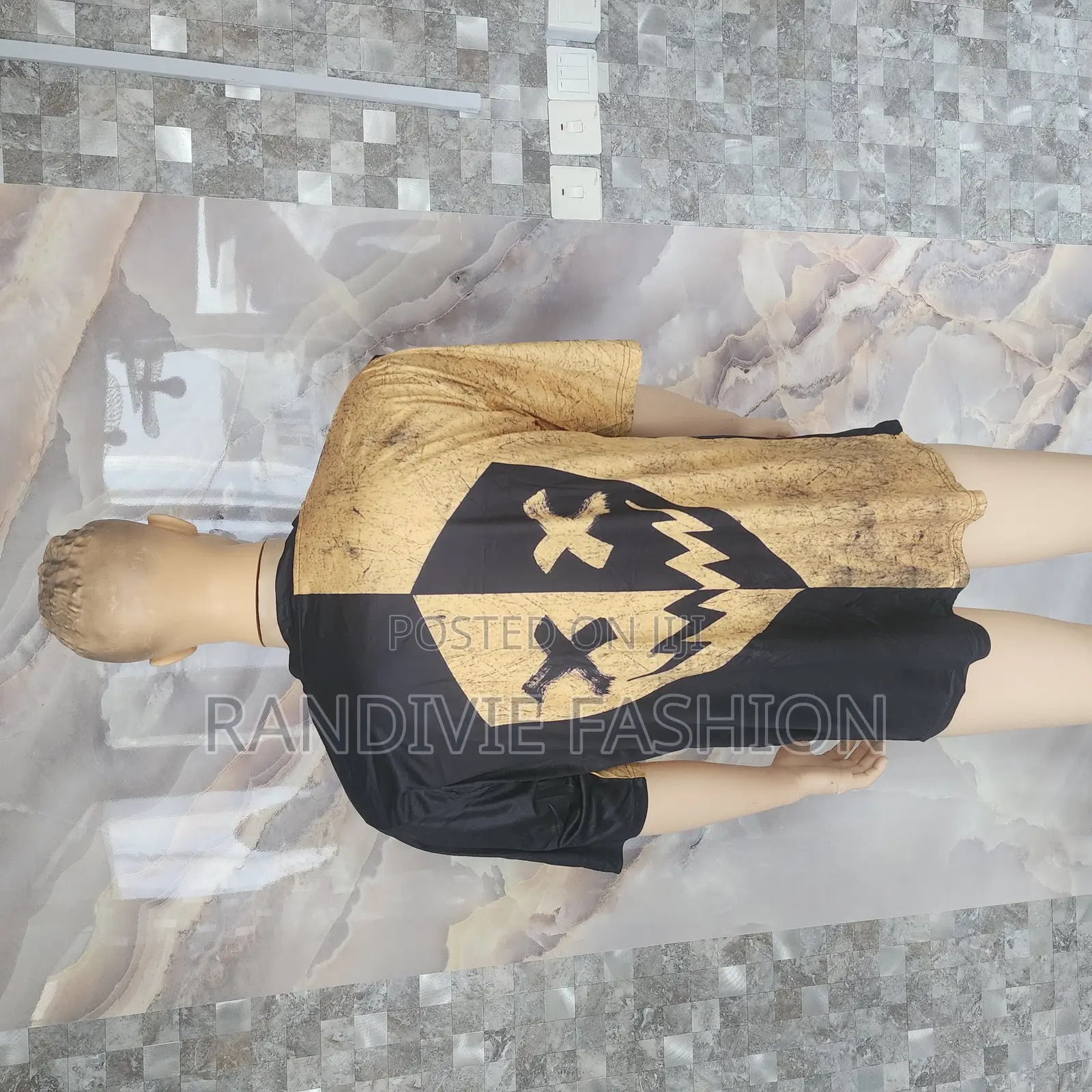 X Face T-Shirt [Brown/Black]