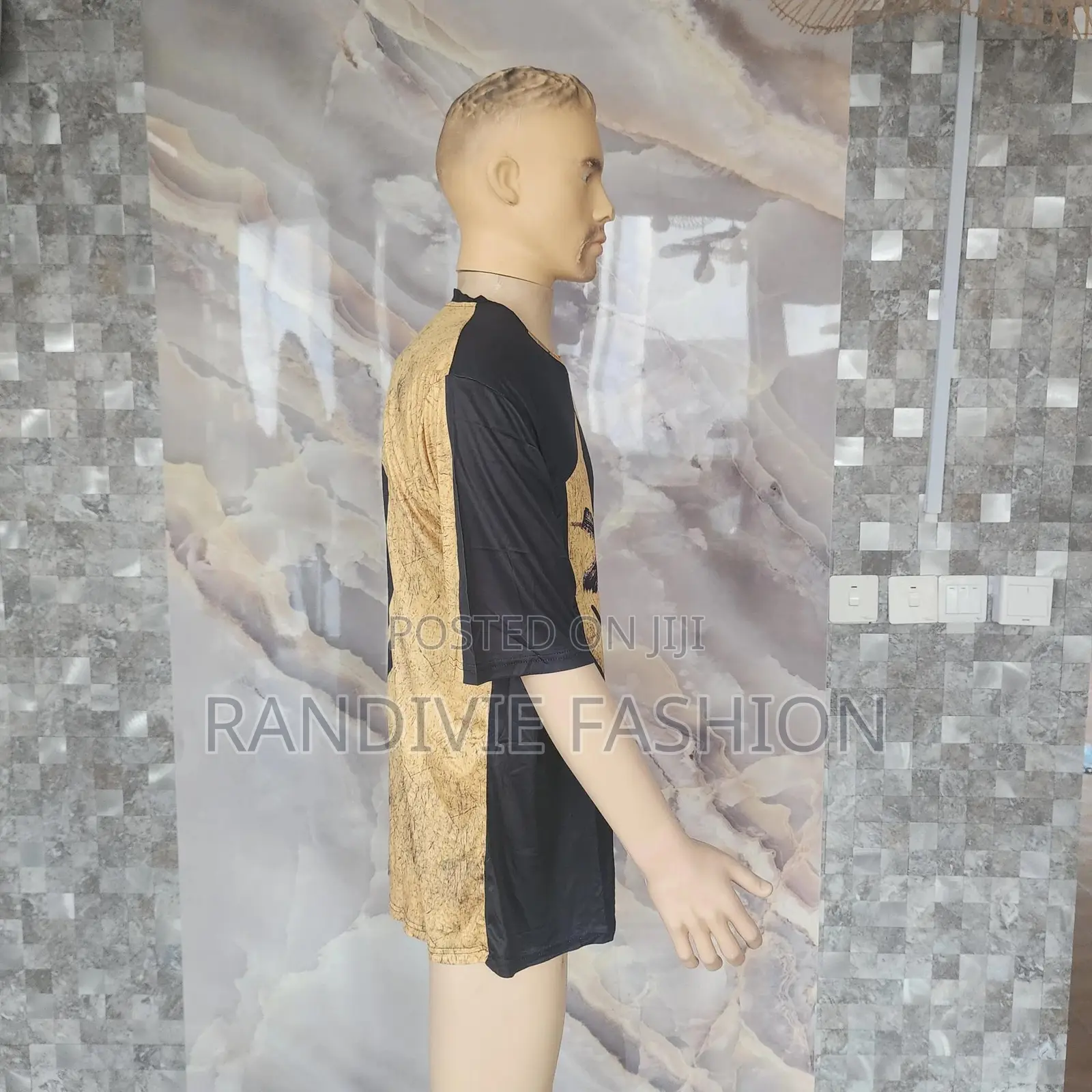 X Face T-Shirt [Brown/Black]