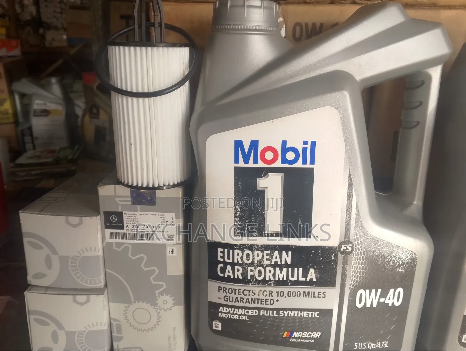 Oil Filter 276 Mercedes Benz and Mobil 1 0w-40 Fully Synthetic