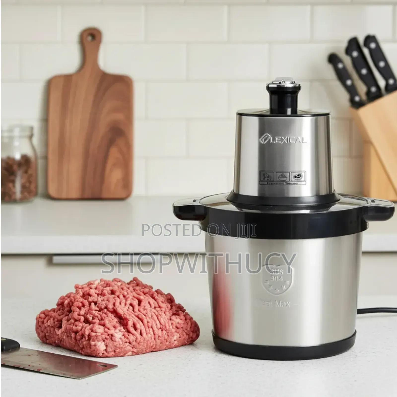 Lexical 8l Food Processor, Yam Pounder, Electric Chopper.