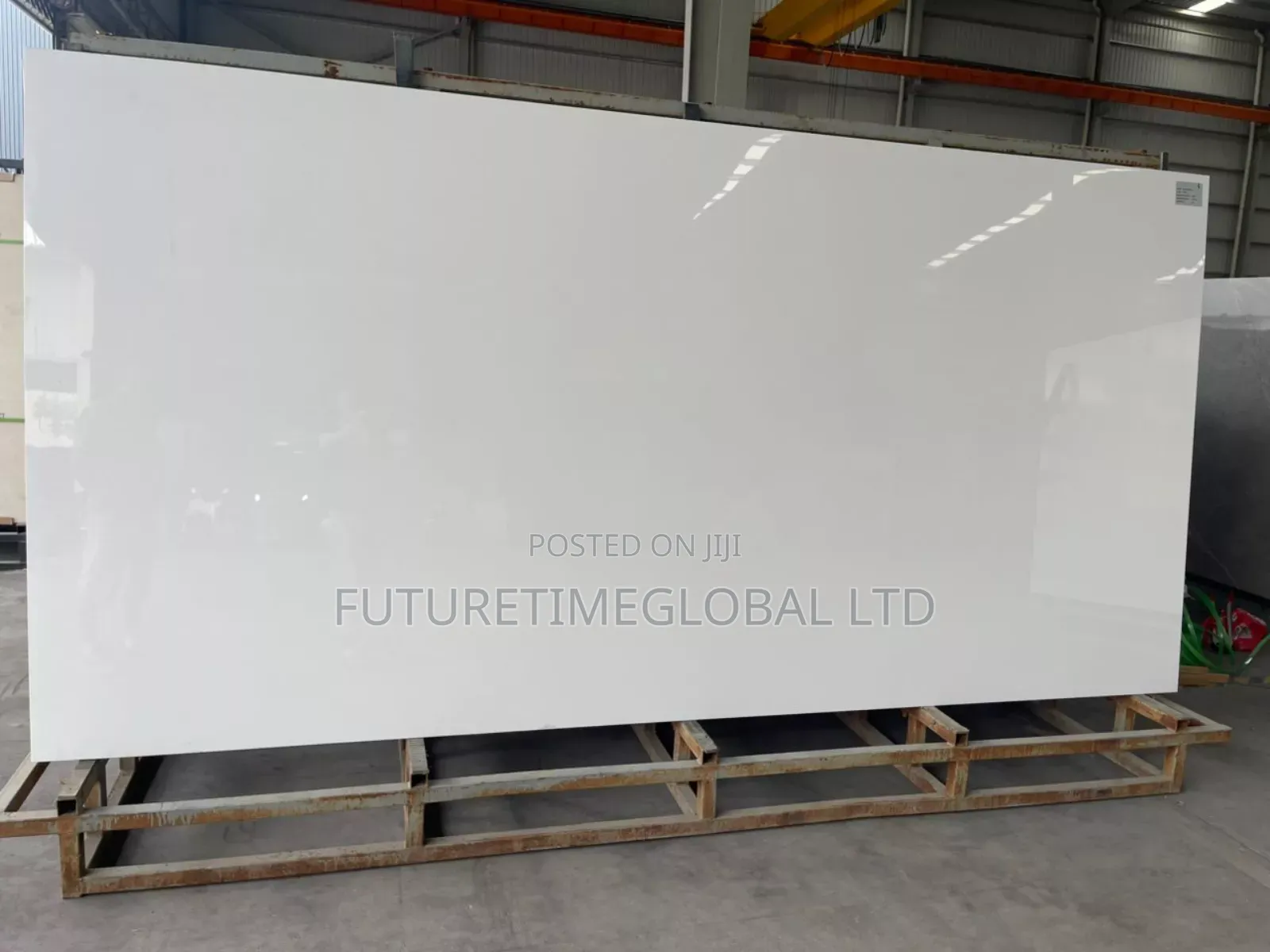 Plain White Marble Quartz Slab