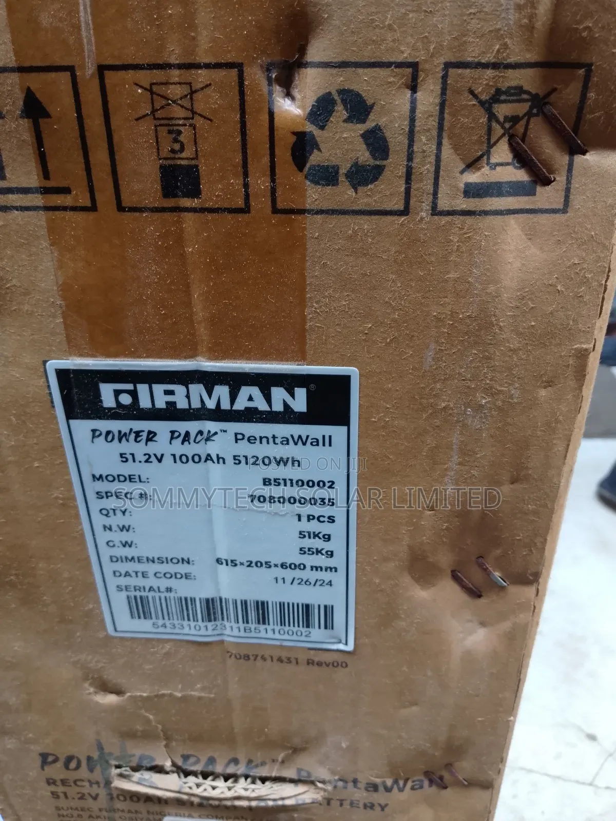 5kwh Firman Luthiun Ion Battery