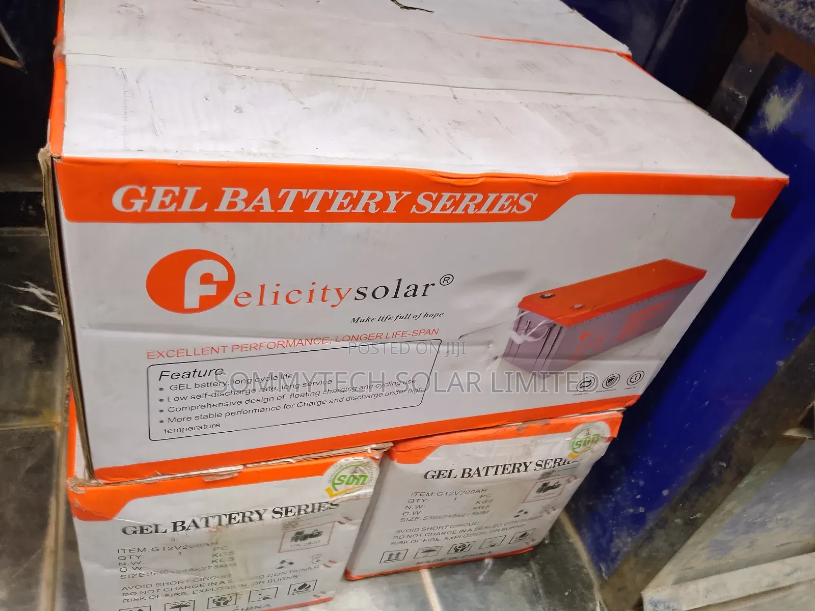 200ah Felicity Gel Battery