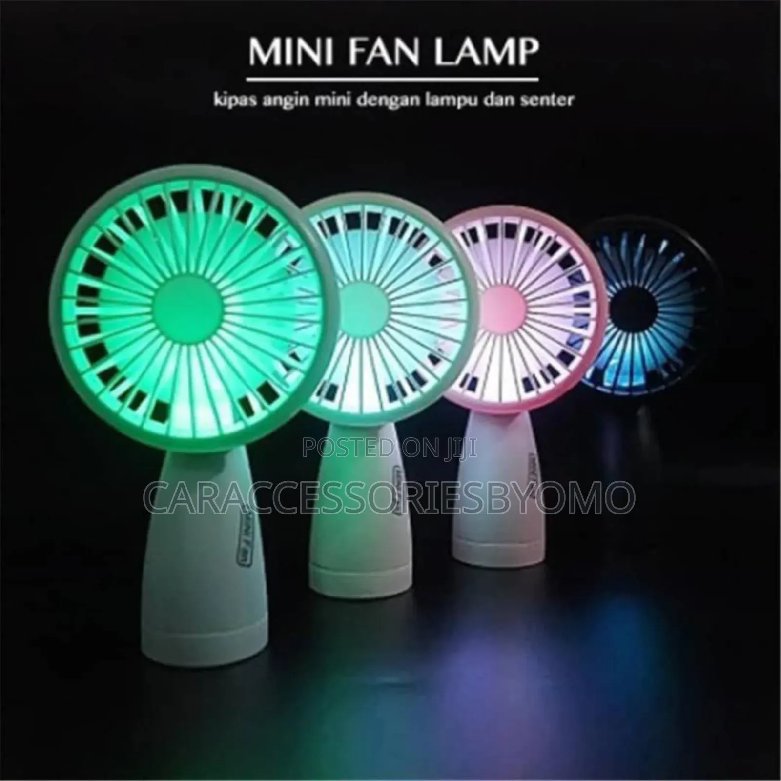 Rechargable Mini Fan With Light