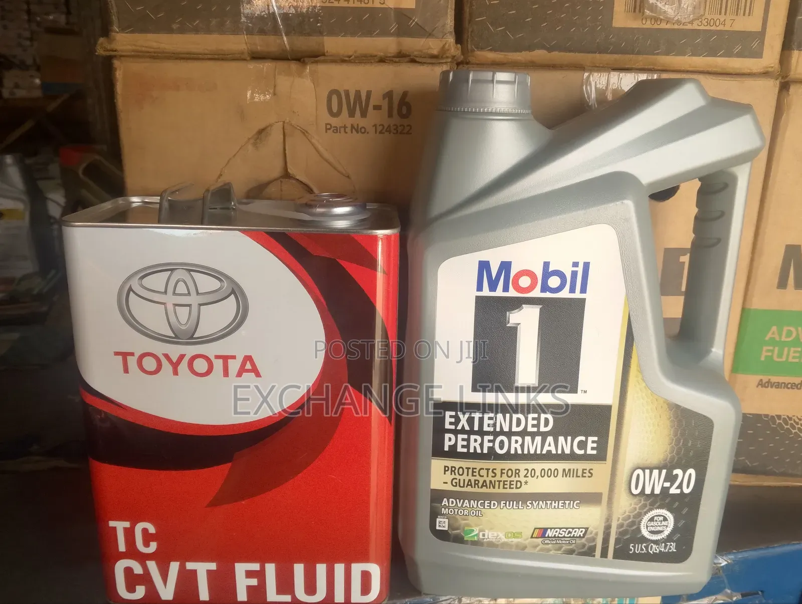 Mobil 1 0w-20 5l and Toyota CVT Atf 4l for Corolla and Camry