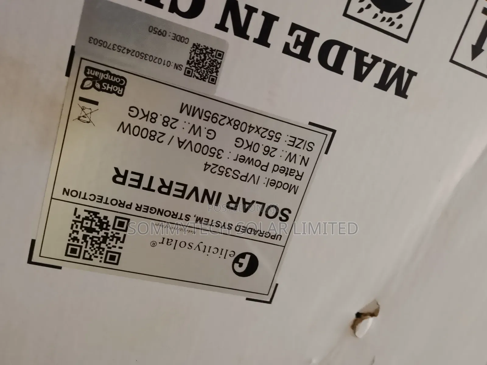 3.5kva Felicity Non Hybrid Inverter