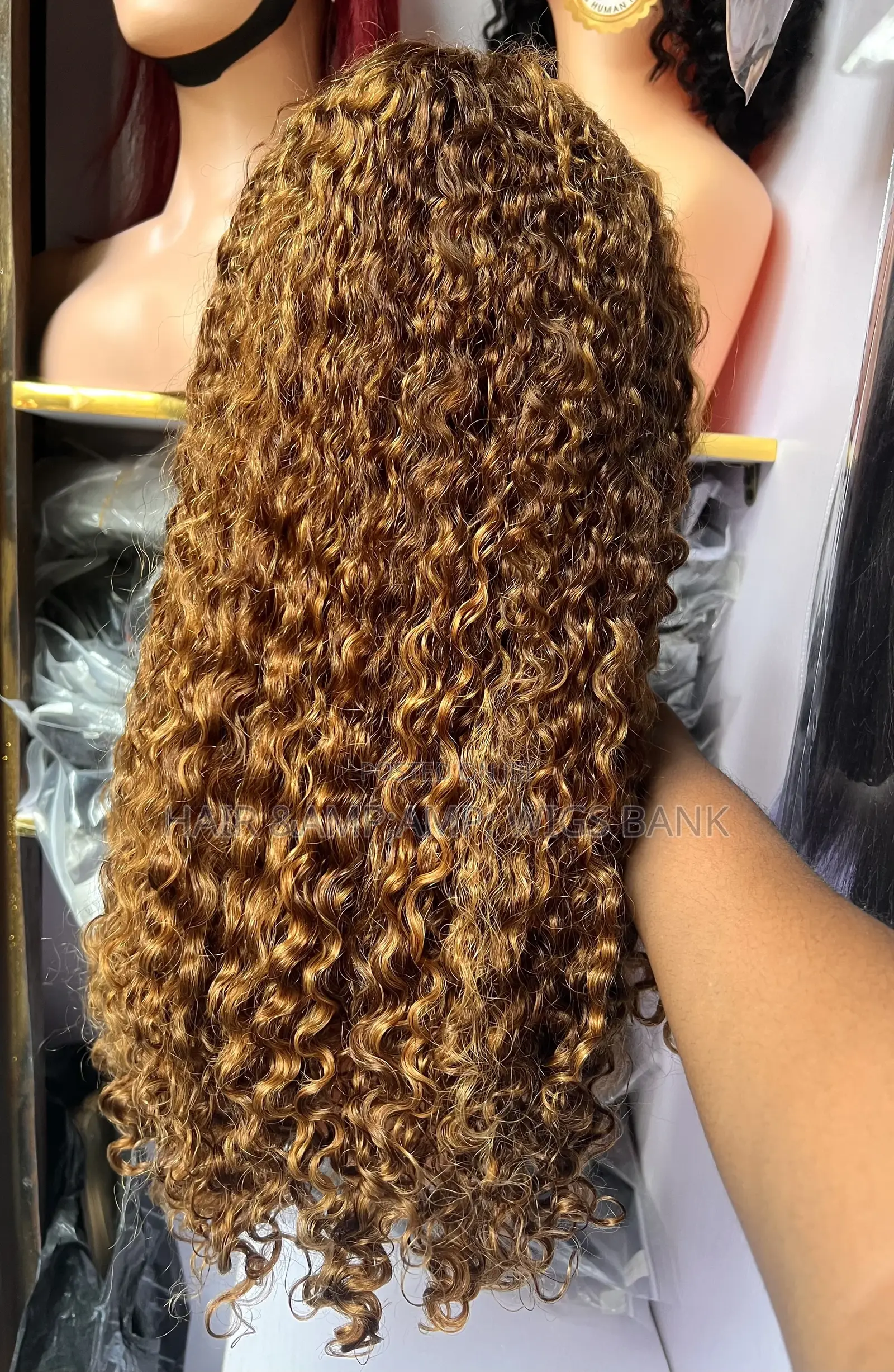 Super Double Drawn 5by5 Closure Pixie Curl Wig Piano Color P4/27