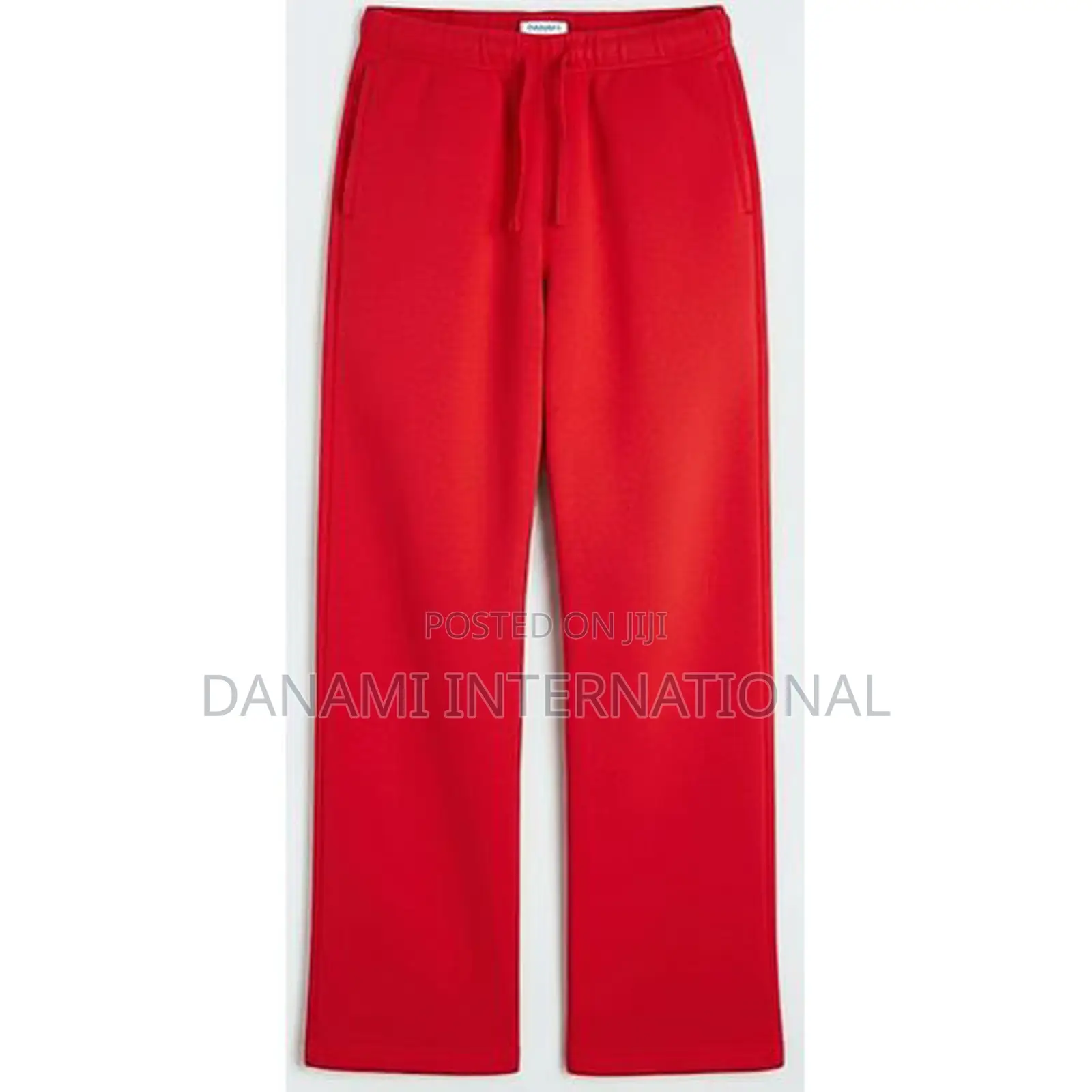 Danami Baggy Straight Cut Sweatpants/Joggers - Red