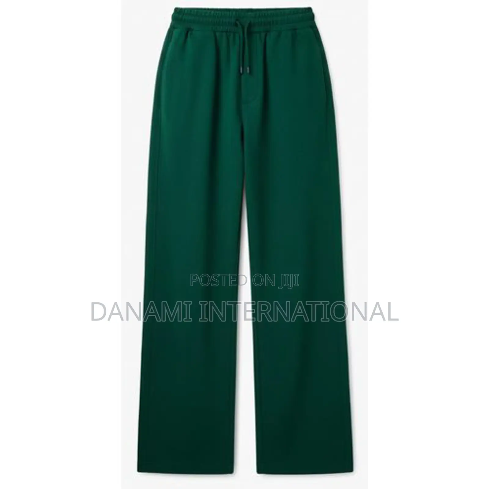 Danami Baggy Straight Cut Sweatpnats/Joggers - Bottle Green