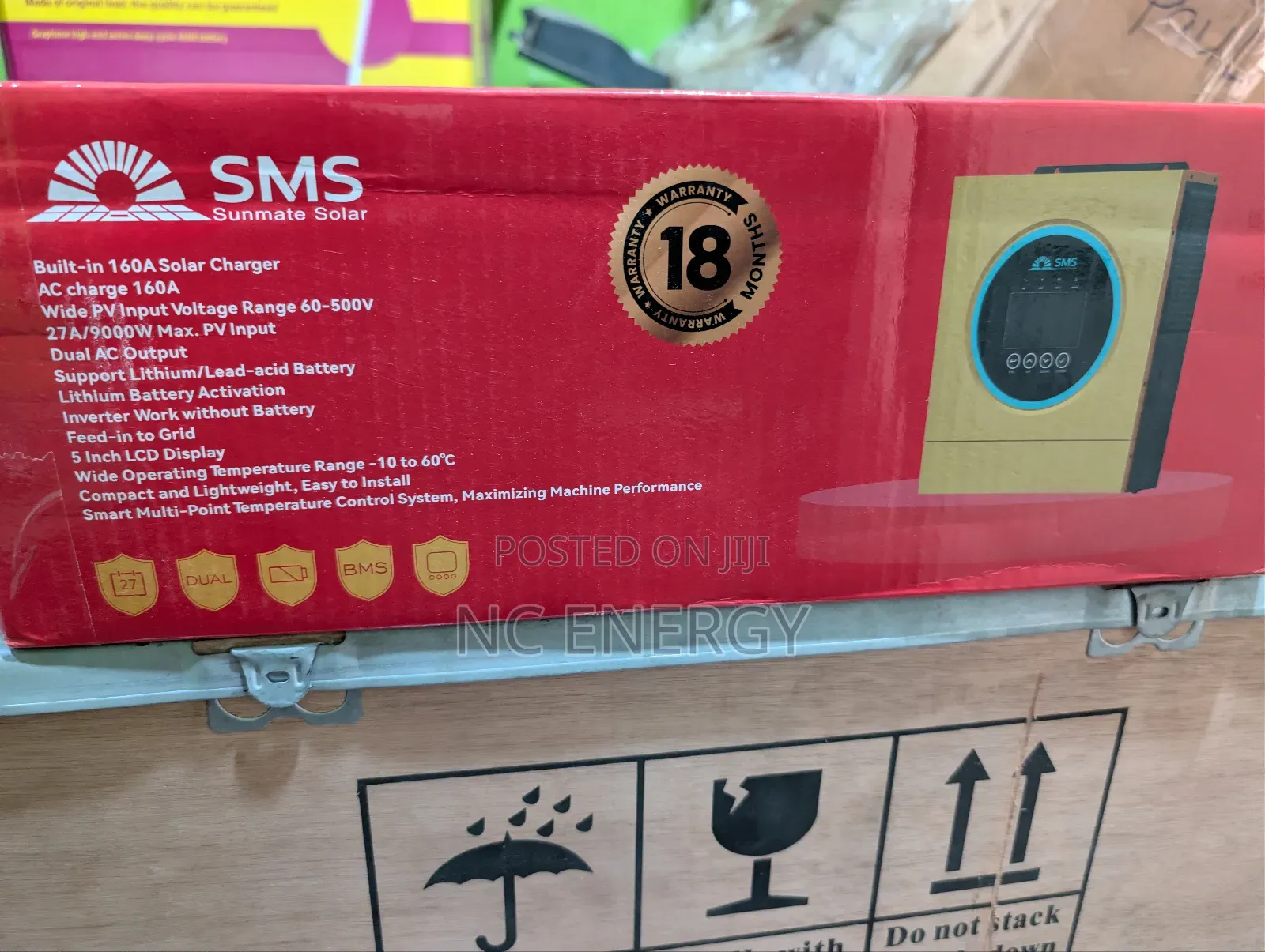 5kva/24v Sms Hybrid Inverter With 160a Inbuilt Mppt