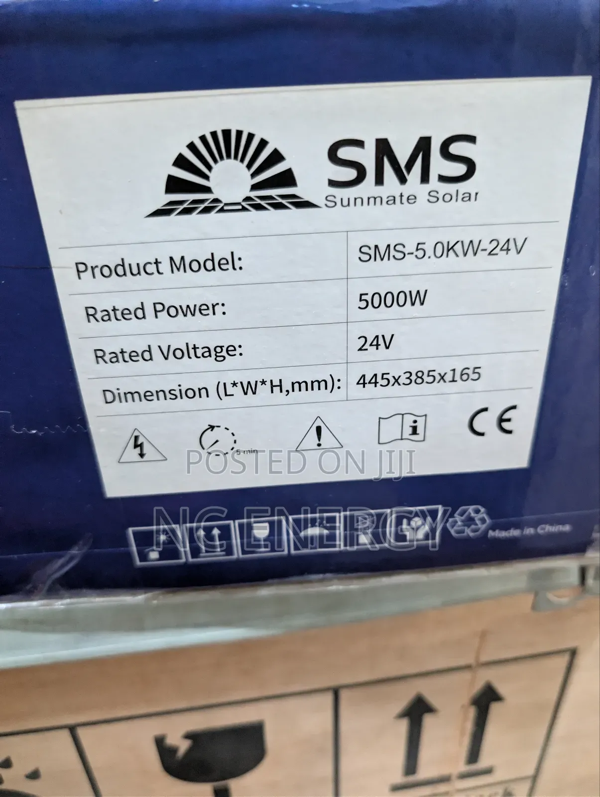 5kva/24v Sms Hybrid Inverter With 160a Inbuilt Mppt