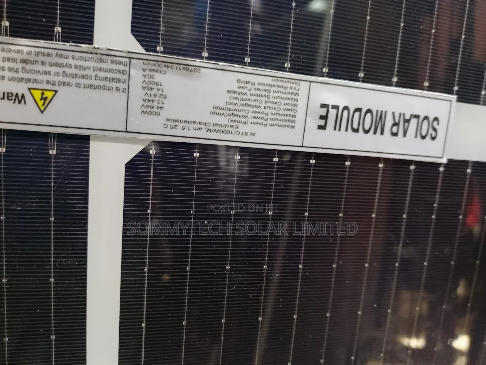 600w Biaficial Panel