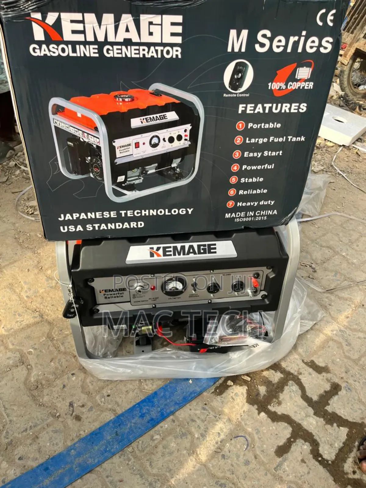 Kemage 5800e2r 5.5kva Generator With Key And Remote