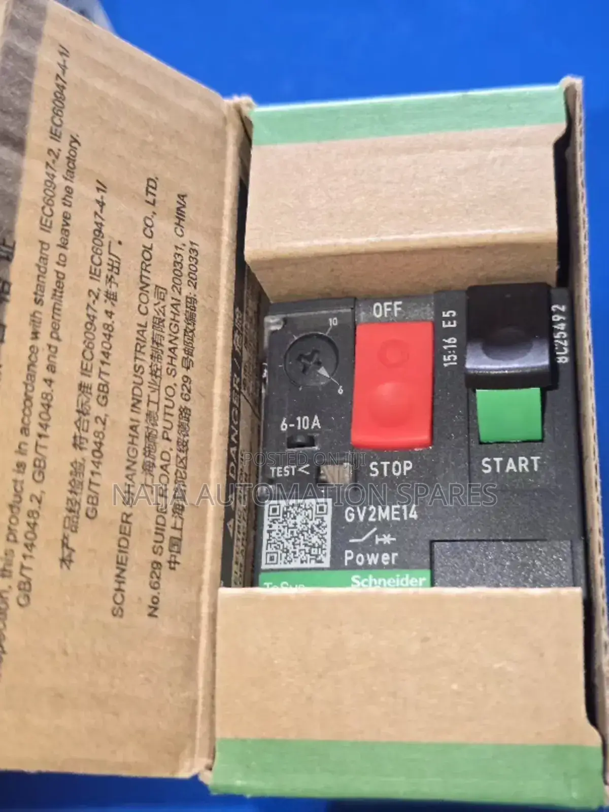 Schneider Motor Circuit Breaker | 3pole, 6-10 a | Gv2me14