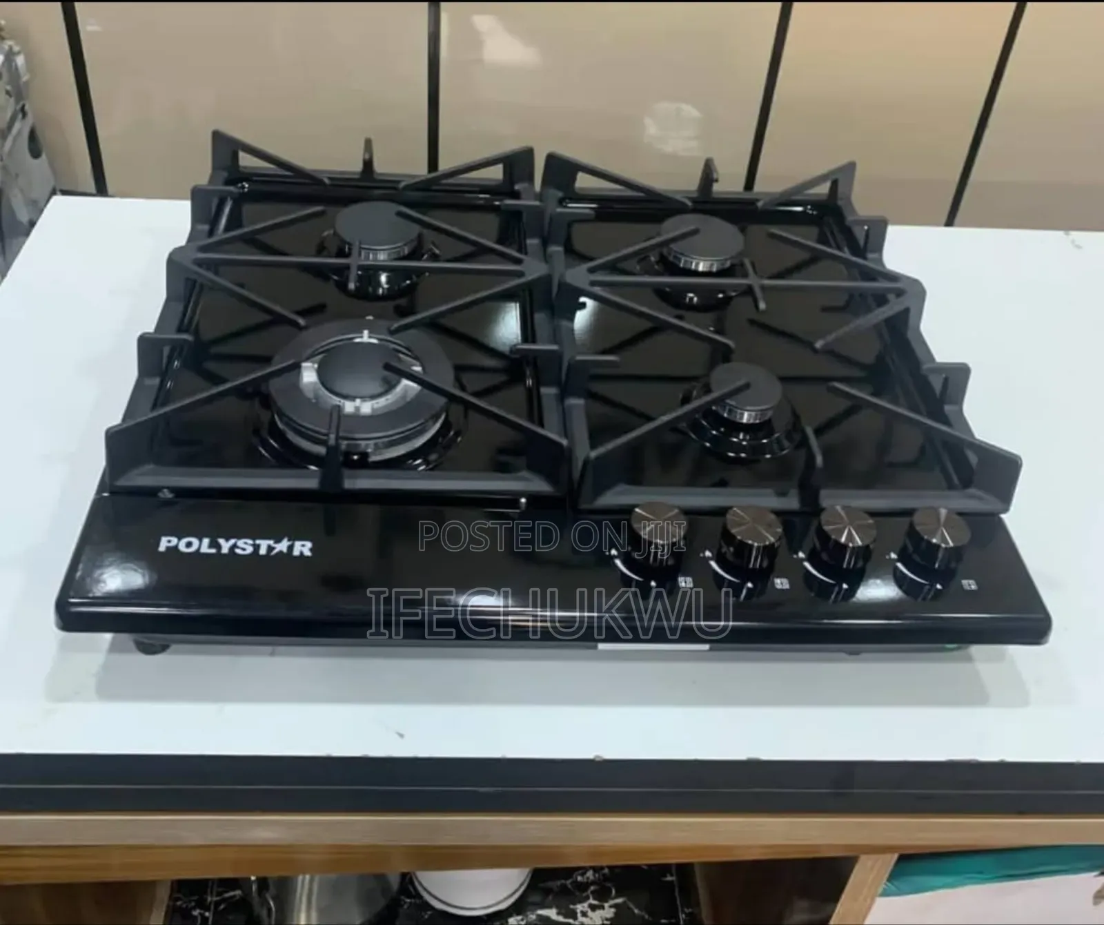 Original Polystar Built-in 4 Burners Automatic Gas Cooker Hob 60x60cm