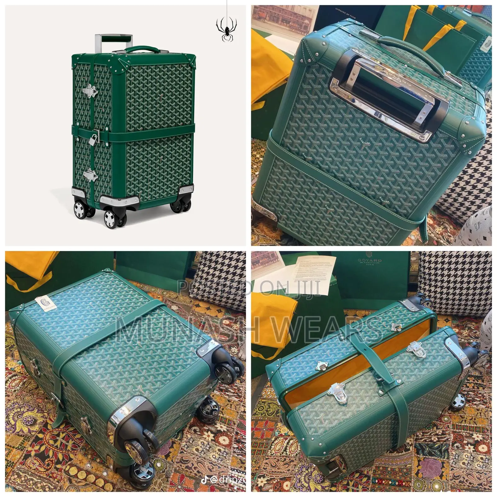Luxury Goyard Luggage Set