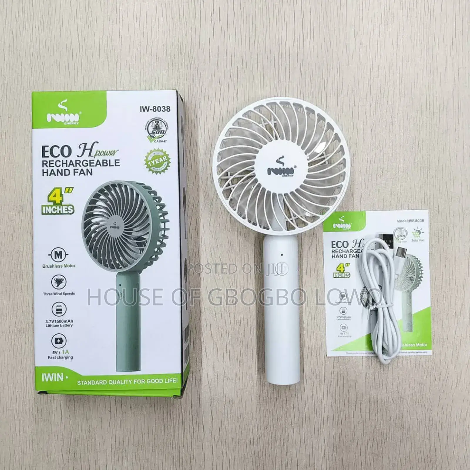 Rechargeable Hand Fan