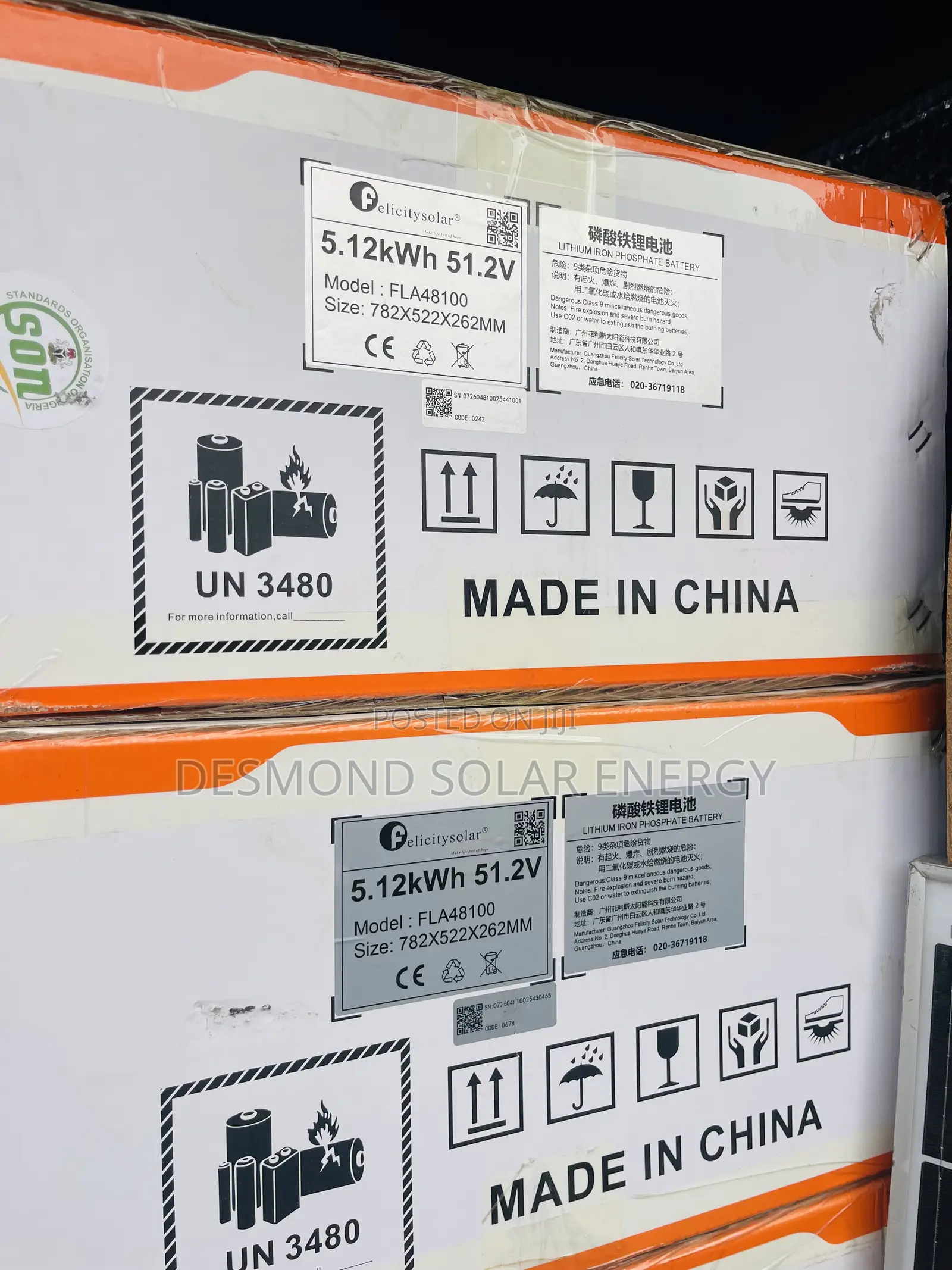 5.12kwh 48v Felicity Lithium Ion Batteries Very Much Available Now