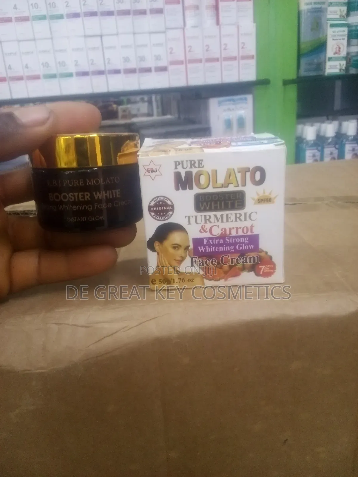 Ebj Pure Molato Booster White Turmeric Carrot Ext Strong Face Cream