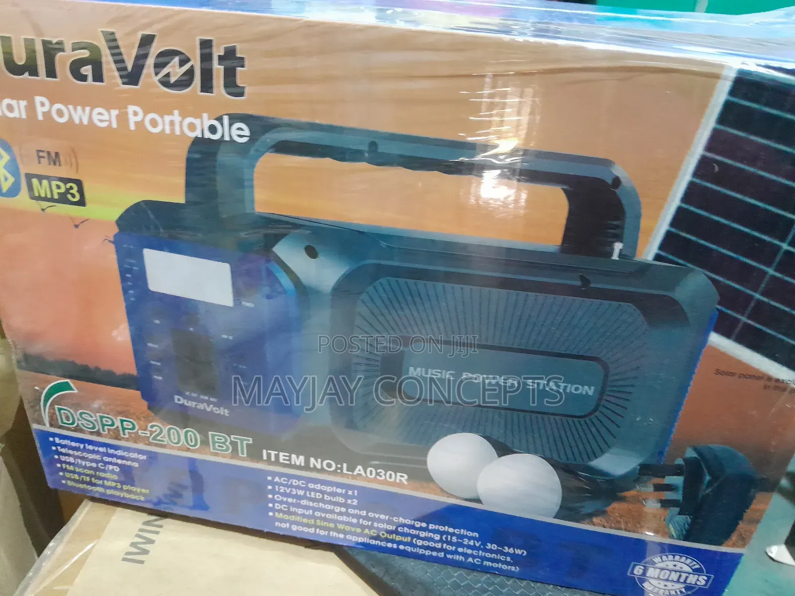 Duravolt 200w Solar Power Station for Fan|Laptop|Tv|Phones and Gadgets