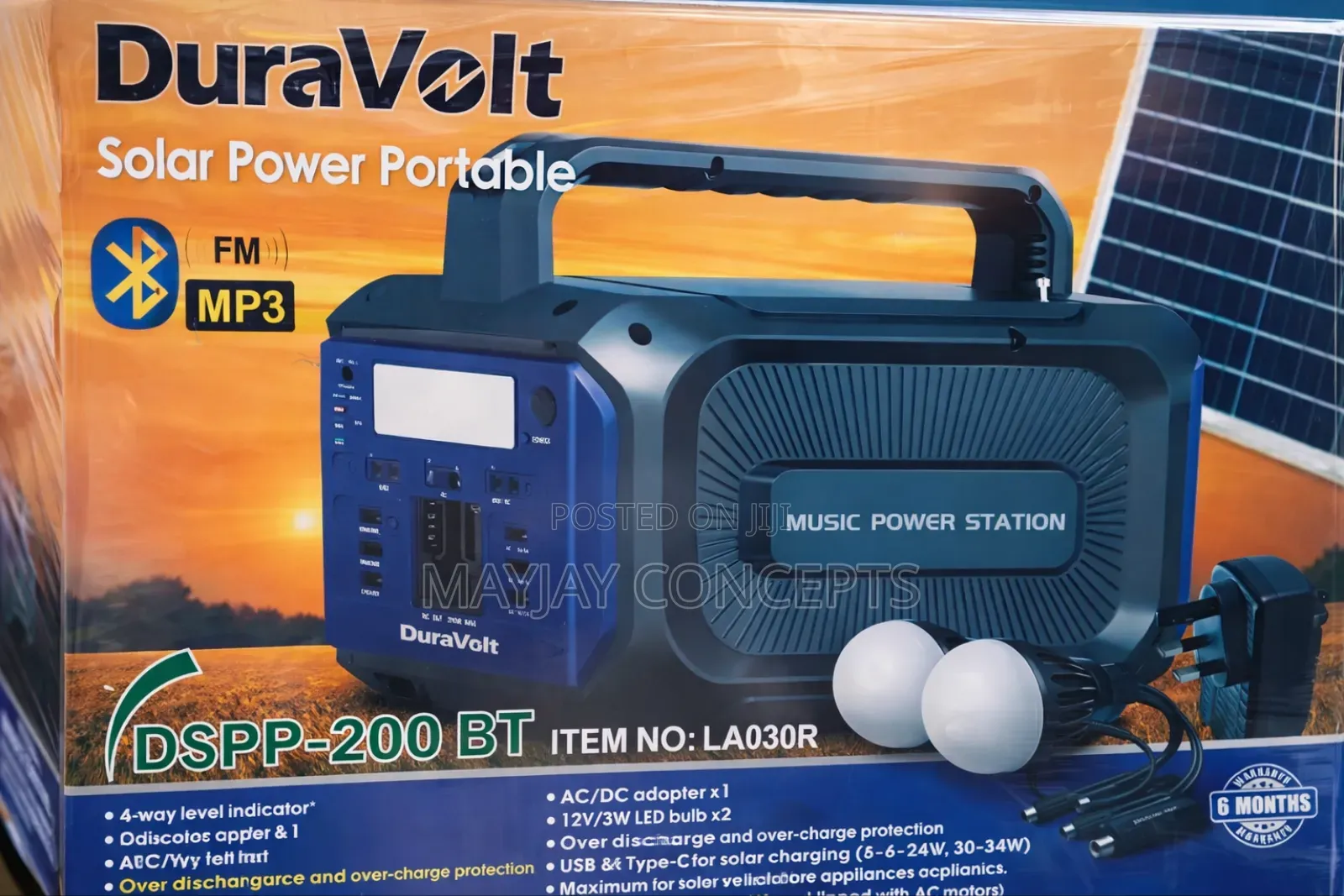 Duravolt 200w Solar Power Station for Fan|Laptop|Tv|Phones and Gadgets