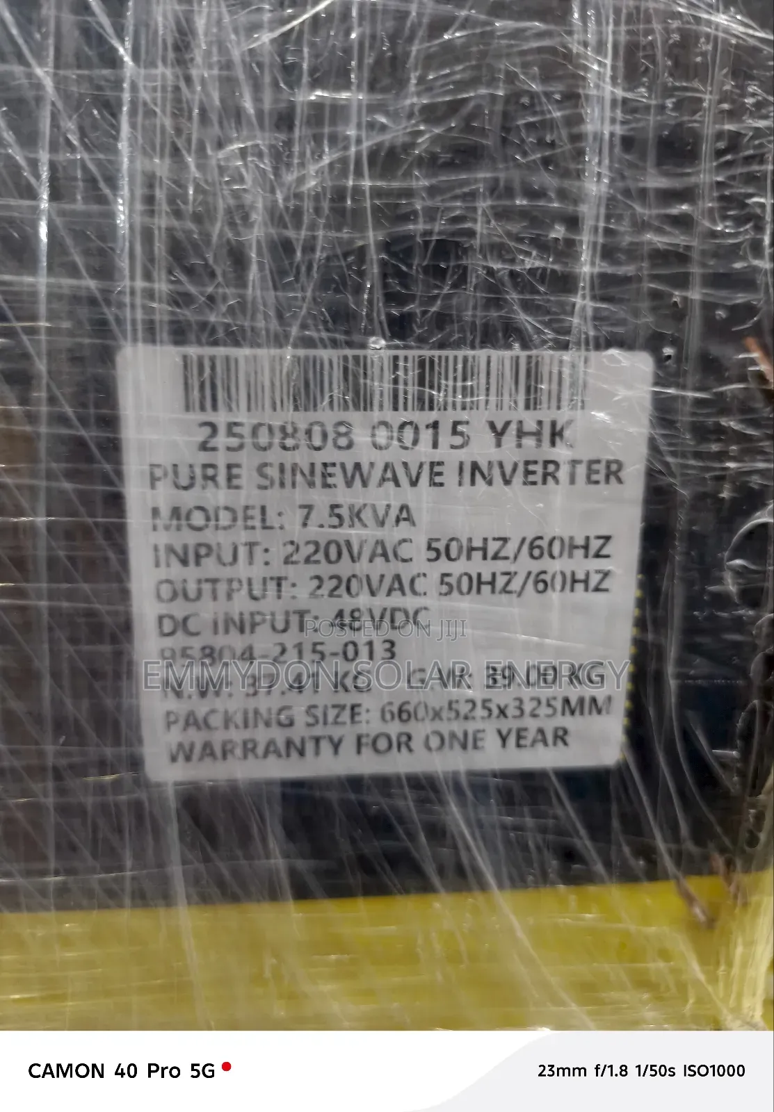 Yohako Inverter 7.5kva 48v Non Hybrid