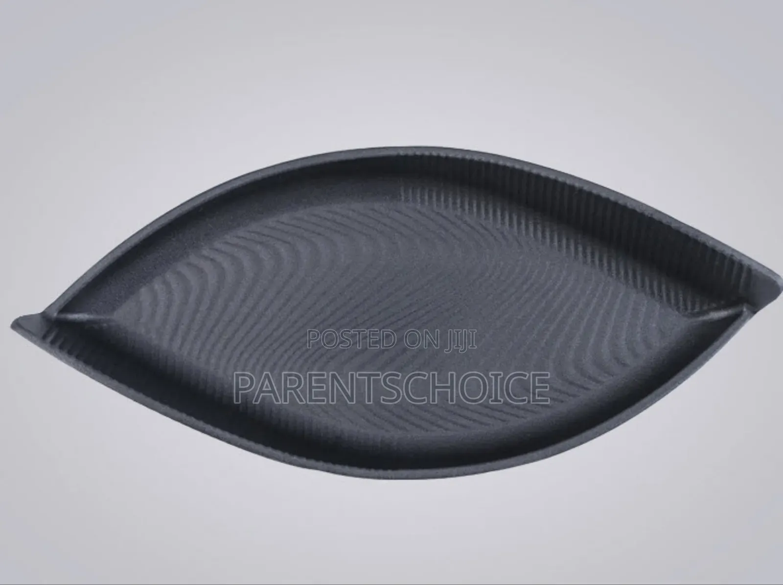 Oval Cast Iron Sizzling Non-Stick Frying Pan