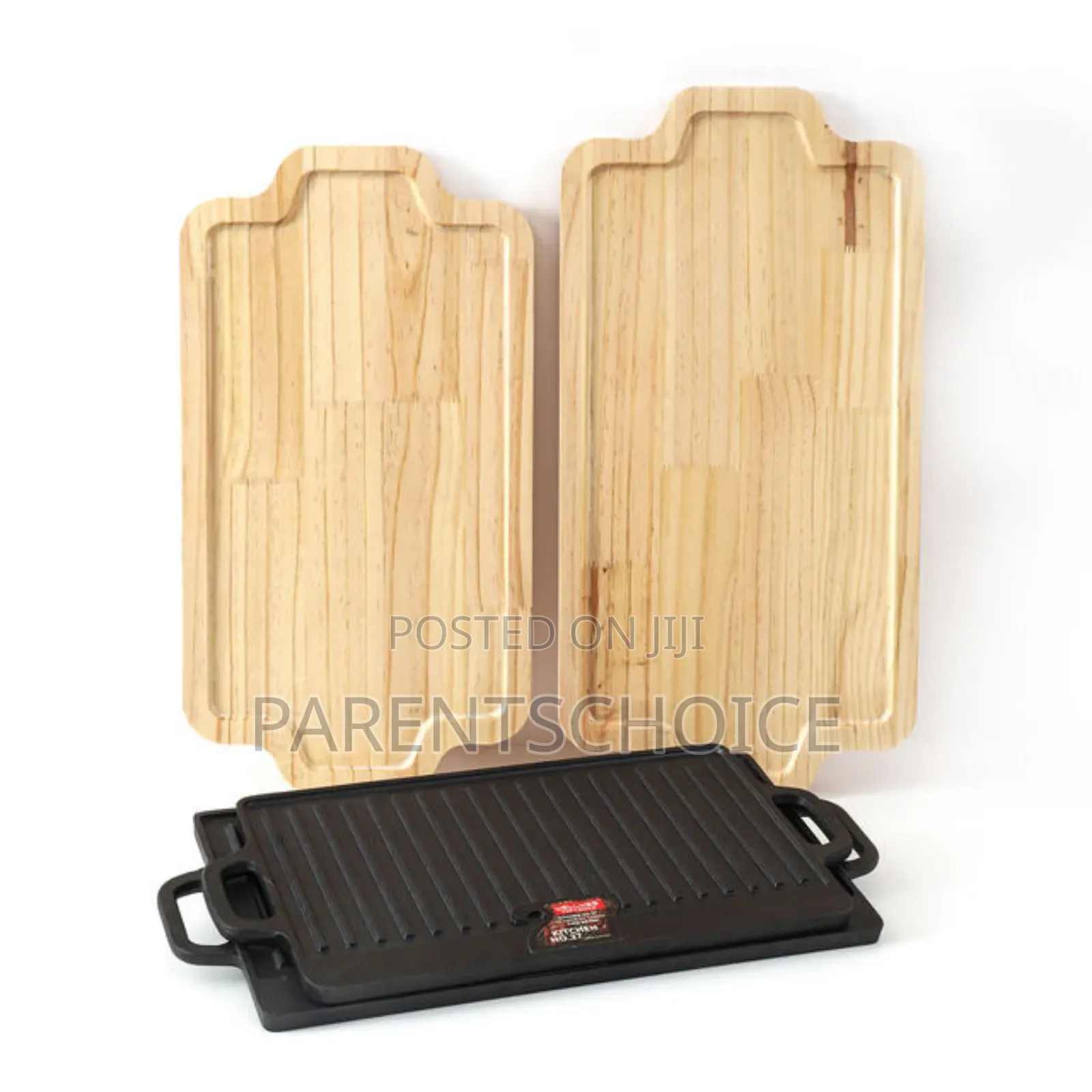 Durable Non-Stick Cast Iron Square Grill Pan