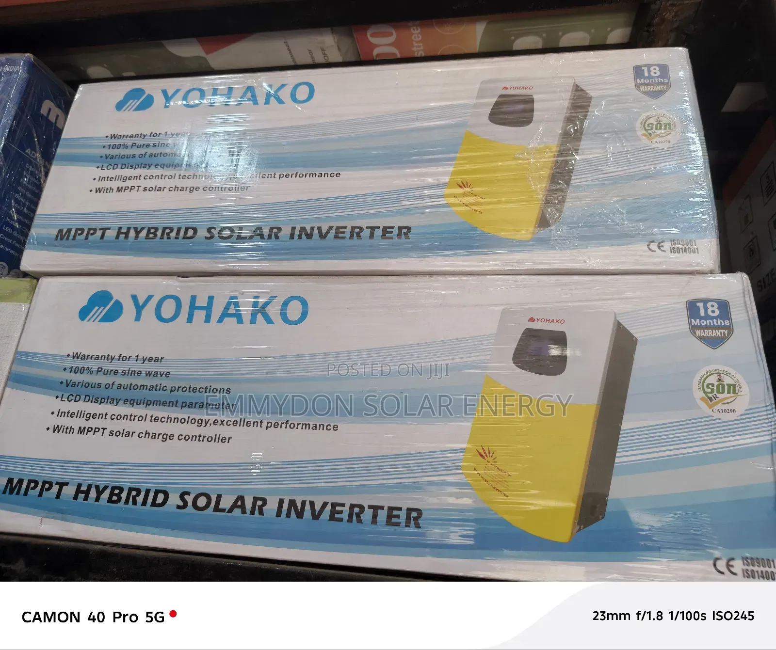 Yohako Inverter 5kva 24v Hybrid