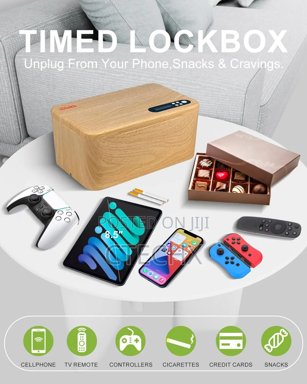 Cell Phone Locker With Timers, Addiction Management Lock. Time Delay