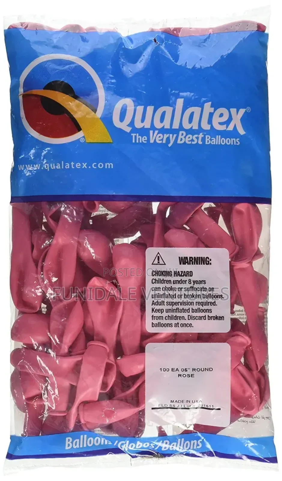 100pack 5" Pink Balloons