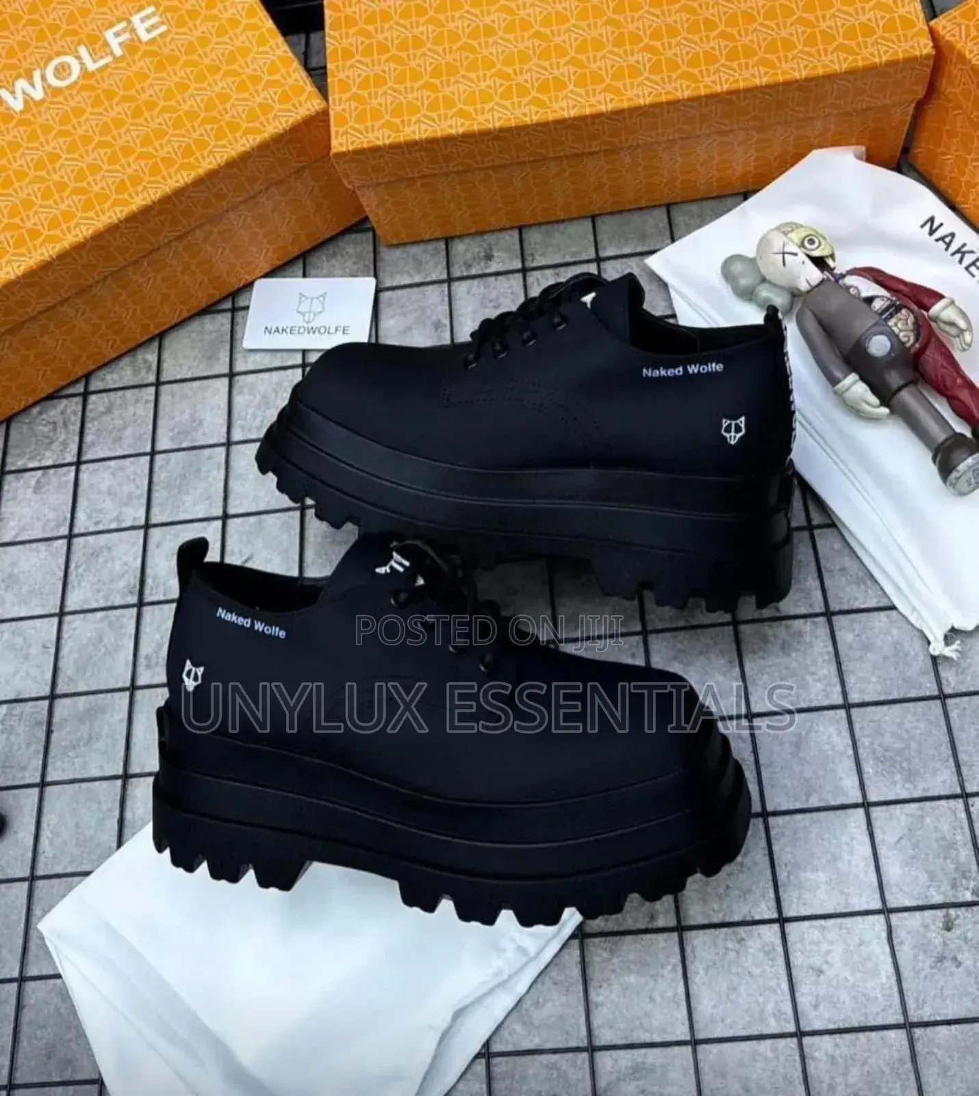 Naked Wolfe Designer High-Sole Platform Boots.
