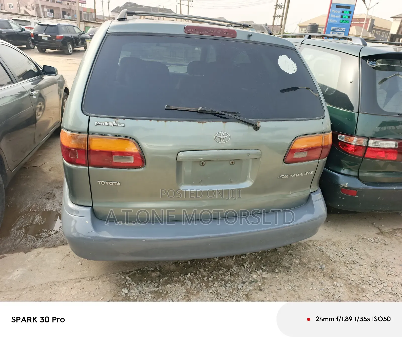 Toyota Sienna XLE AWD (3.3L V6 5A) 2004 Green