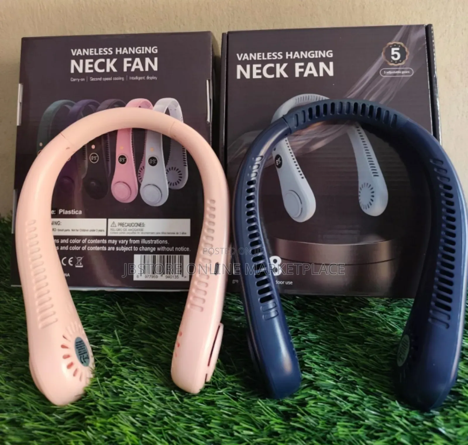 Rechargeable Vaneless Hanging Neck Fan