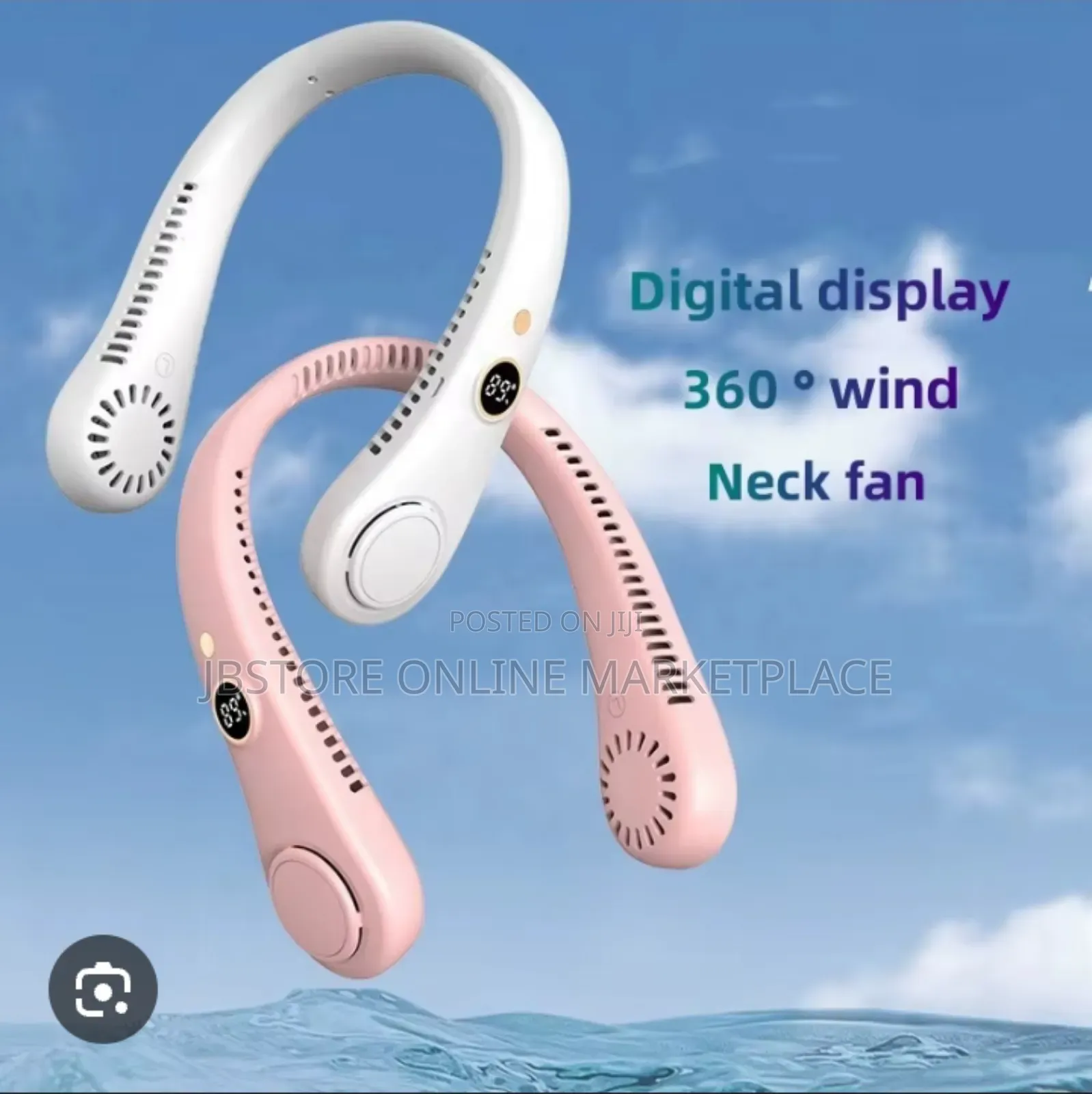 Rechargeable Vaneless Hanging Neck Fan