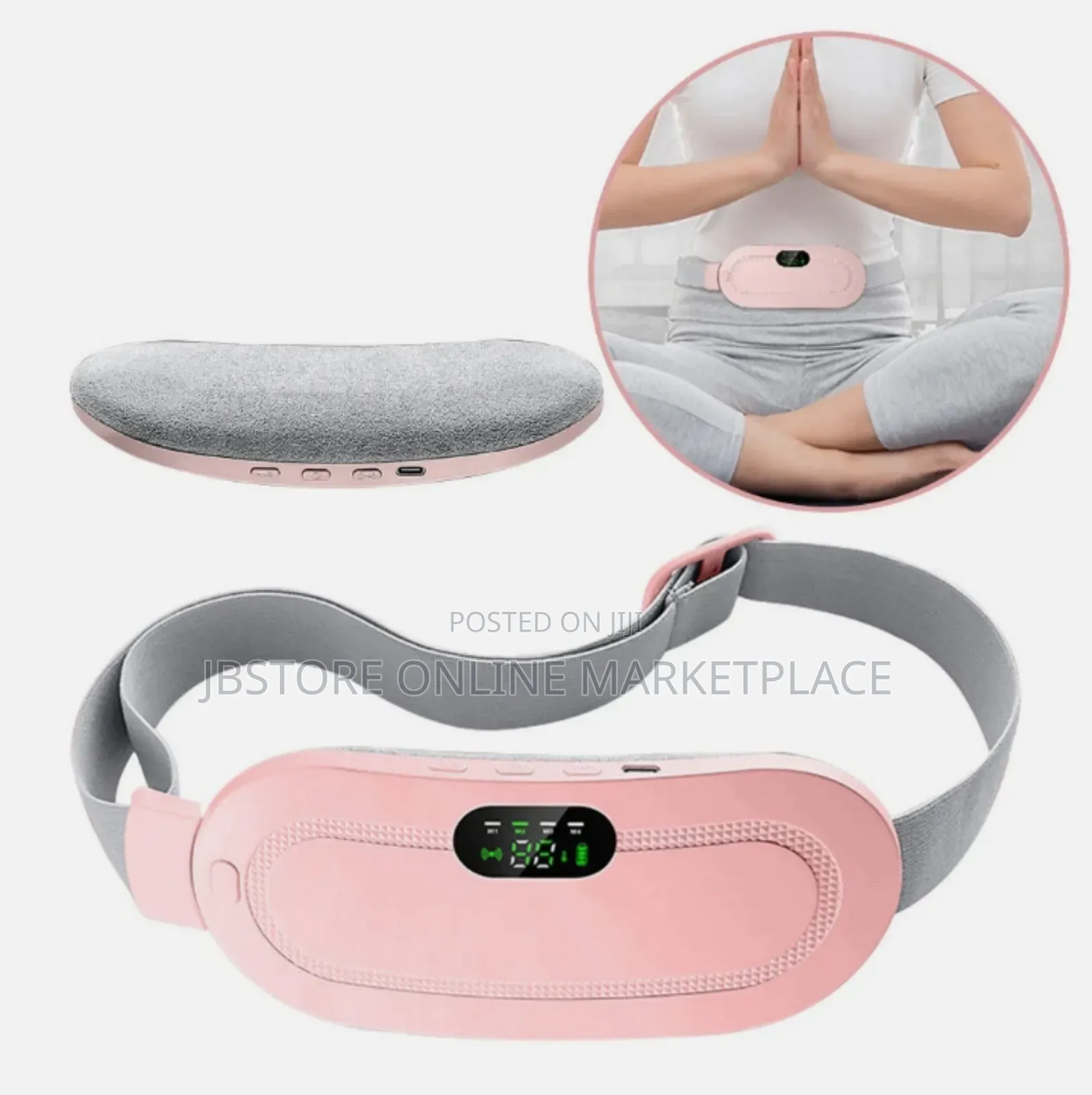 Heating Pad Massage Period Pain Relieve Therapy Menstrual Cramp Belt