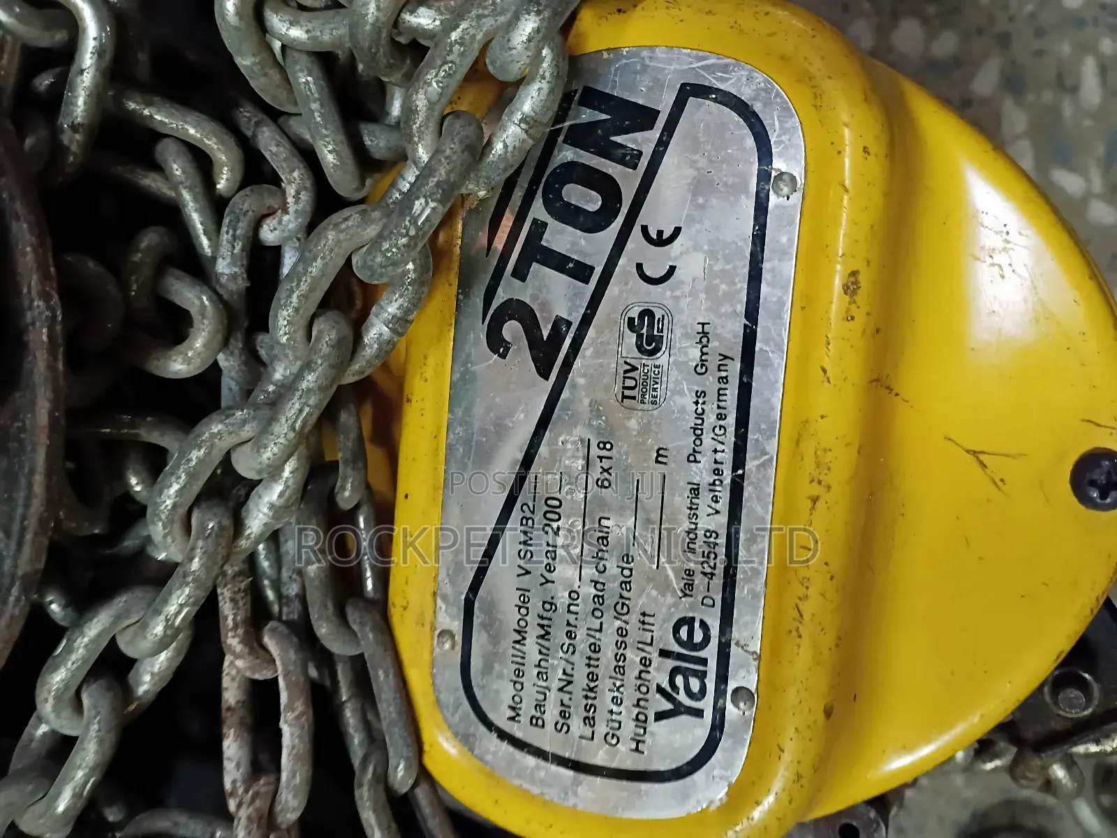 Yale 2tons Manual Chain Block Hoist