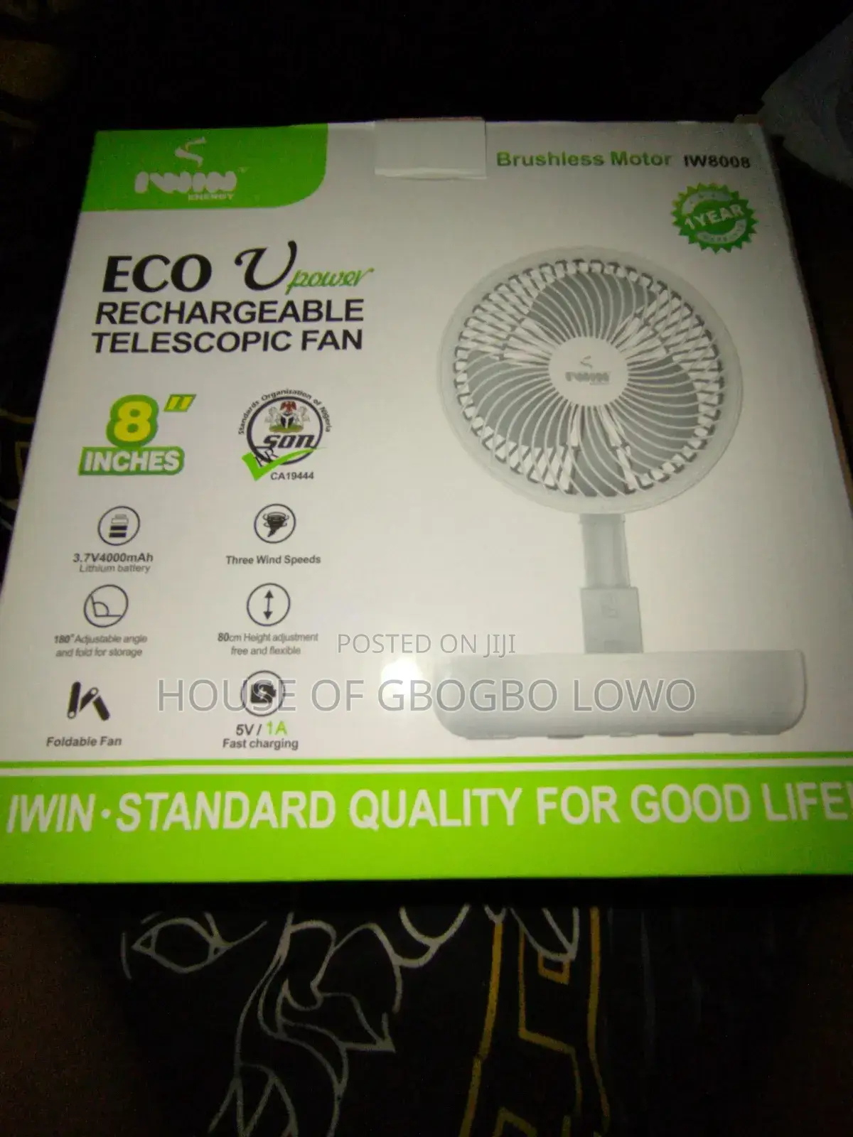 Foldable Standing Fan
