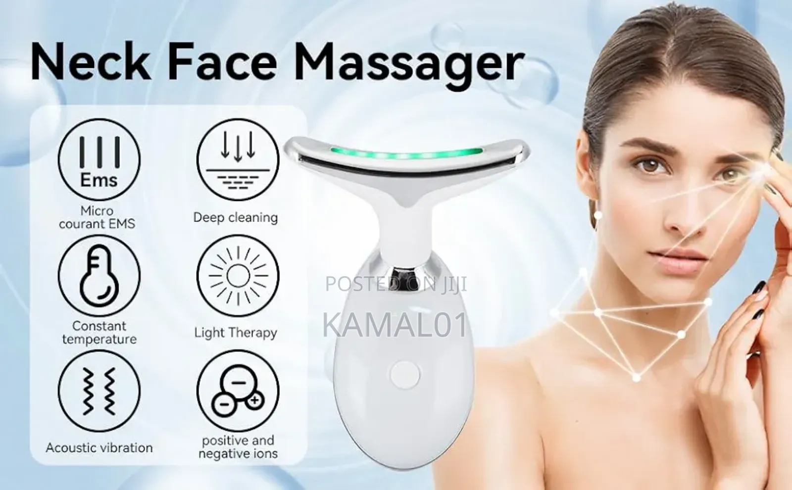 Face Massager 3 Color Facial Massage Anti-Aging Facial Neck