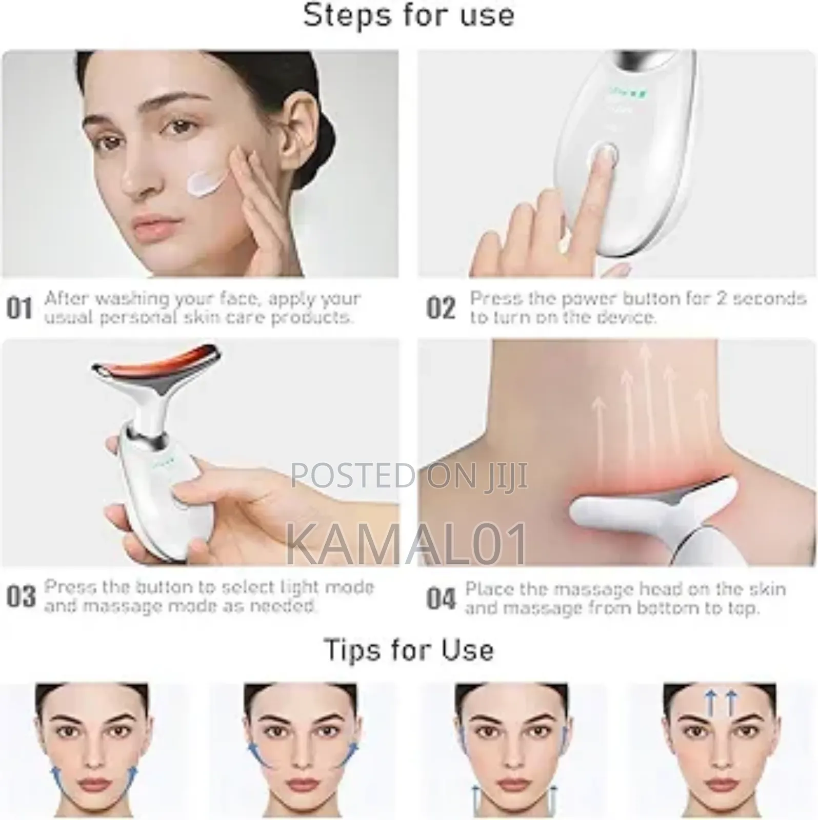 Face Massager 3 Color Facial Massage Anti-Aging Facial Neck