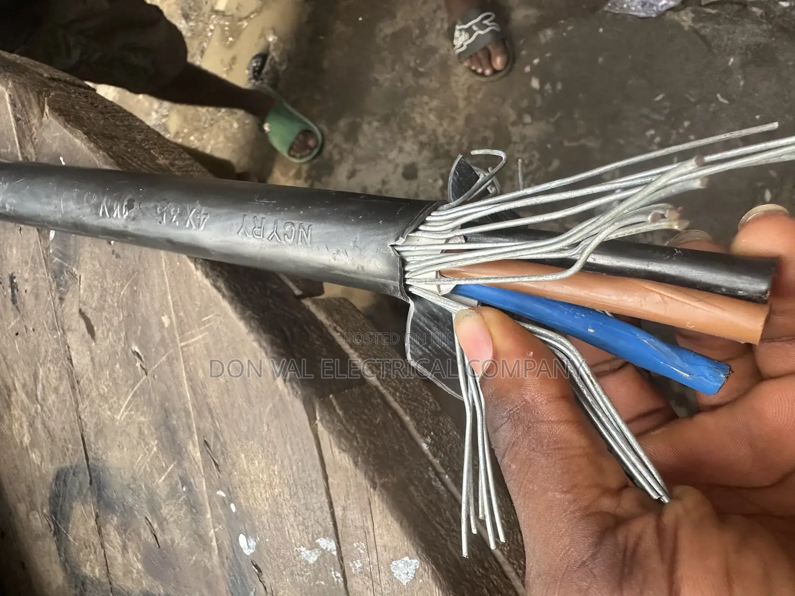 4core X 35mm Pure Copper Armored Cable
