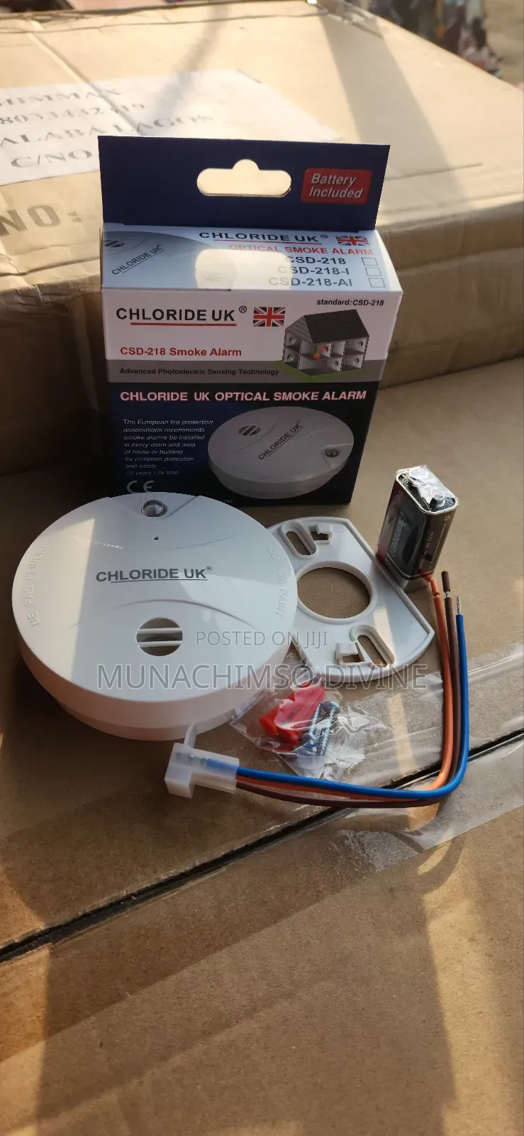 Chloride Uk 9v/220v Smoke Alarm